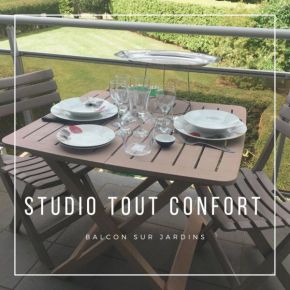 Studio Vue sur Jardins - Tout confort Proche Mer